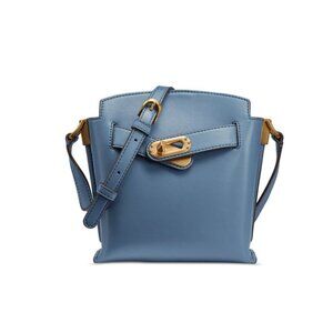 Donna Karan NY Bridgehampton smooth leather mini crossbody -HORIZON BLUE